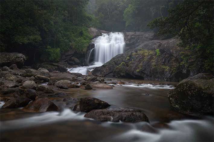 Famous waterfalls in Munnar Kerala for sightseeing and photography