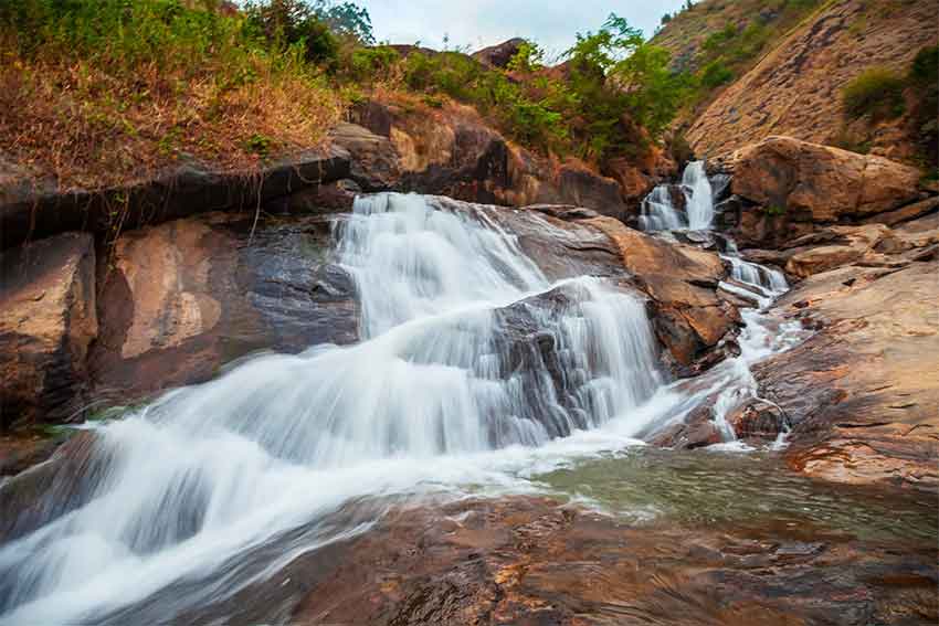 Beautiful Attukad Waterfalls in Munnar Kerala