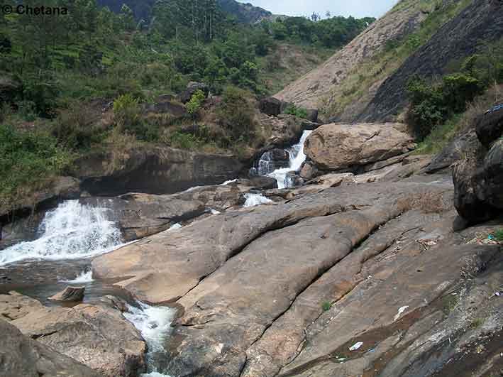 Tourists enjoying Attukad Waterfalls view in Munnar