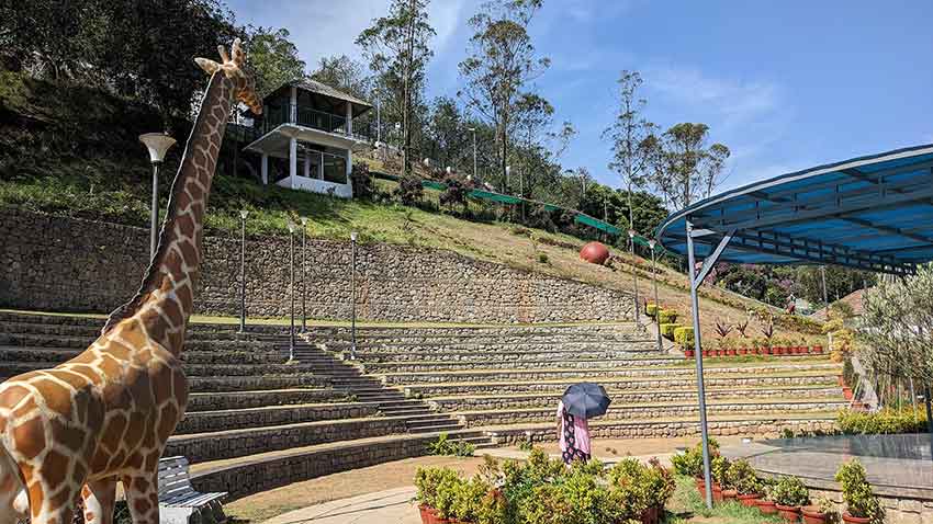 Tourists exploring Botanical Garden Munnar Kerala
