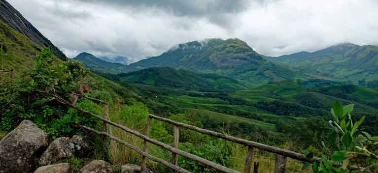 Sunset view from Eravikulam National Park Munnar Kerala