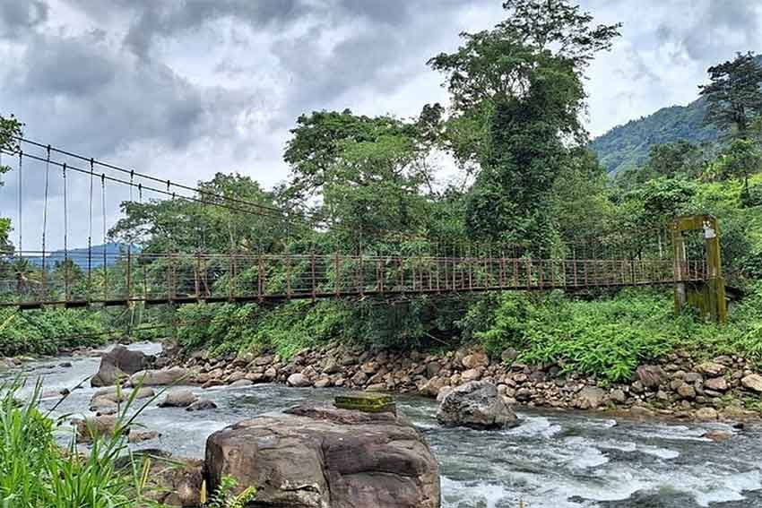Hanging Bridge Munnar Kerala scenic attraction with valley views