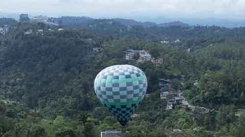 Hot air balloon safari adventure in Munnar
