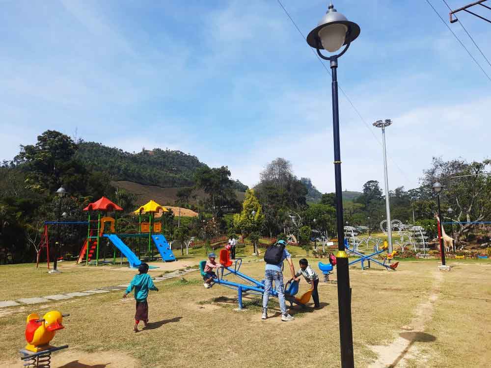 Children play area at Hydel Park Munnar Kerala