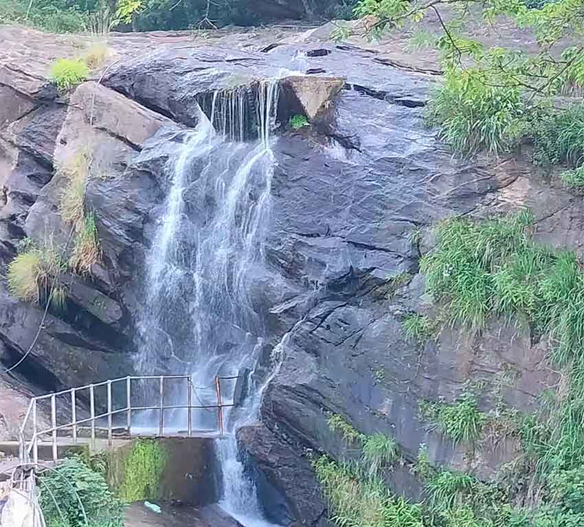 Karimutty Waterfall inside Chinnar forest region Kerala