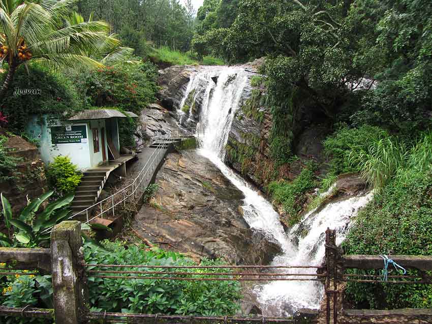 Scenic nature view at Karimutty Waterfalls Kerala
