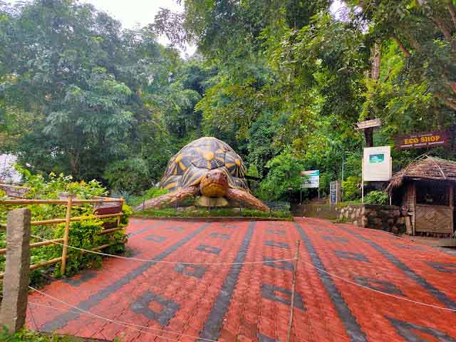 Tourist spot near Karimutty Waterfalls Munnar Kerala