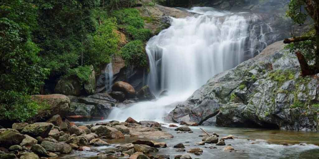 Eco tourism destination Lakkom Waterfalls Kerala
