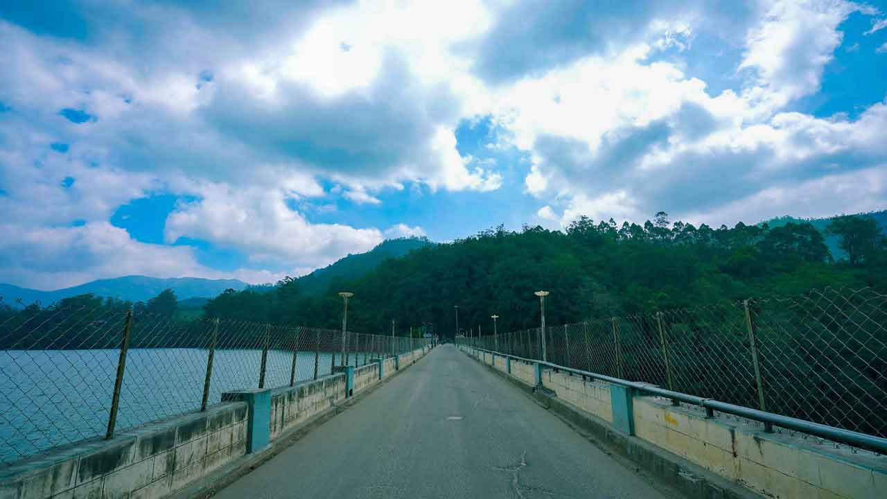 Lush greenery surrounding Mattupetty Dam