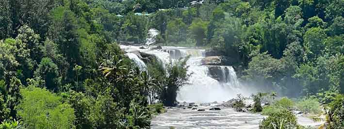 Ripple Waterfall in full flow during rainy season Munnar Kerala