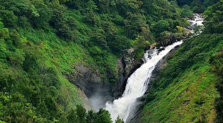 Attukkad Waterfalls in Munnar hills