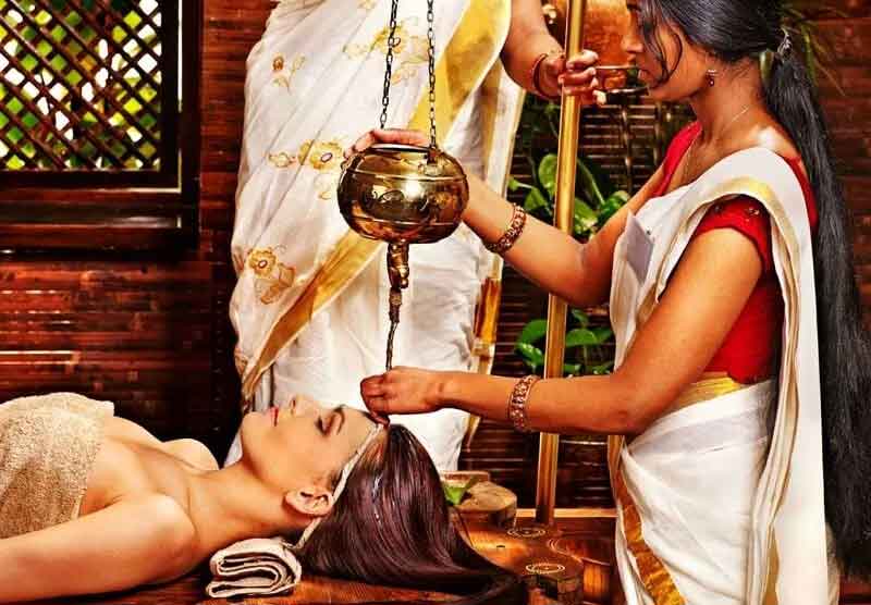 Ayurvedic massage therapy in Munnar with herbal oils and relaxation treatments