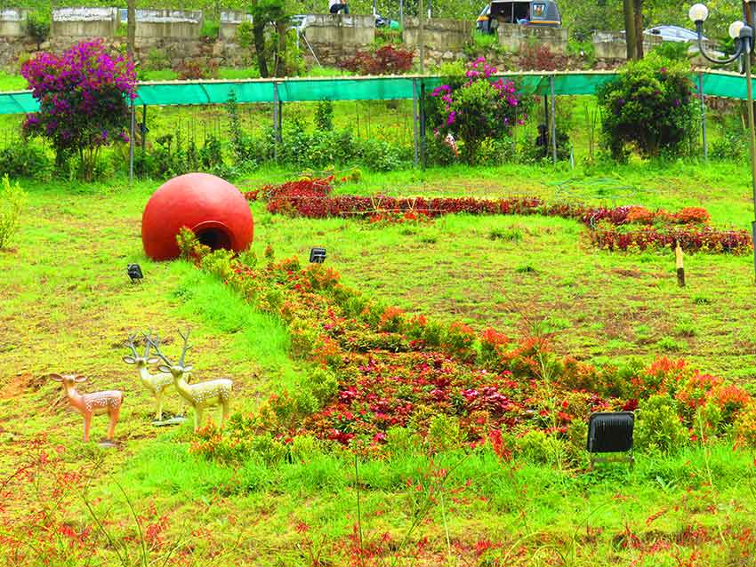 Botanical Garden Munnar with rare plants and flowers
